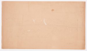 Dessin, mont Katahdin, depuis le lac Katahdin, Maine, 1852 - Frederic Edwin Church