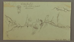 Dessin, Narrow Valley, bâtiment, 11 septembre 1803 - Frederic Edwin Church