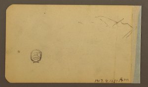 Dessin, plaine, colline, ville ; Verso : chaîne de montagnes, 1889 - Frederic Edwin Church