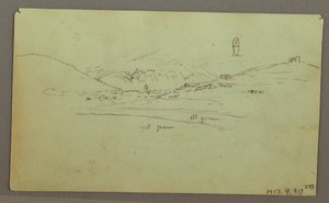 Dessin, ruines, 27 avril 1868 - Frederic Edwin Church