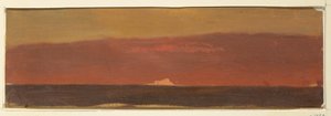 Dessin, paysage marin avec iceberg, 1859