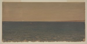 Dessin, paysage marin avec iceberg, 1859 - Frederic Edwin Church