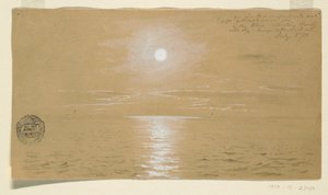 Dessin, paysages marins, Terre-Neuve, 6 juillet 1859, 1859 - Frederic Edwin Church
