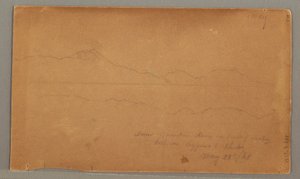 Dessin, vue latérale du bâtiment, fenêtre, 29 mai 1868 - Frederic Edwin Church