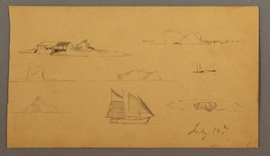 Dessin, Croquis du Labrador, peut-être 14 juillet 1859
