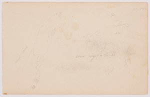 Dessin, Esquisses de nuages et de bouleau mort, juillet 1844