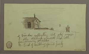 Dessin, étude du ciel, 1er février 1869 - Frederic Edwin Church