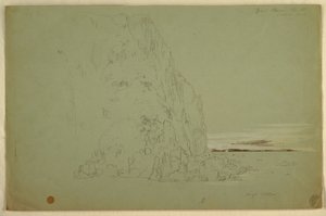Dessin, "Tête du Sud", 1851 - Frederic Edwin Church