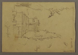 Dessin, entraîneur de scène, peut-être 1868-69 - Frederic Edwin Church