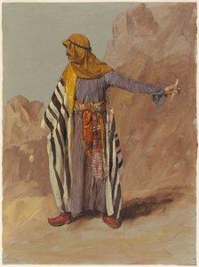 Dessin, Bédouin debout, probablement février 1868 - Frederic Edwin Church