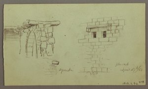 Dessin, études des arcs et de la base de l