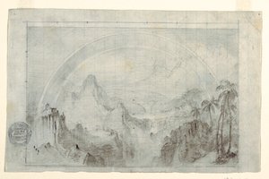 Dessin, étude pour "La saison des pluies sous les tropiques", 1865-66 - Frederic Edwin Church