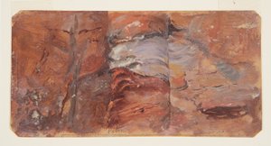 Dessin, étude de rochers, Petra, février 1868 - Frederic Edwin Church