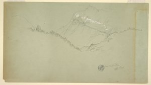 Dessin, sommet du Watzmann, près de Berchtesgaden, 9 juillet 1868