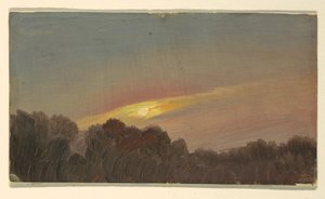 Dessin, coucher de soleil, 1865-66 - Frederic Edwin Church