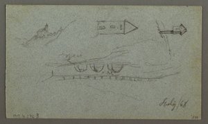 Dessin, Tauern Peaks, The K nigss, juillet 1868