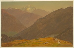 Dessin, The Goell, près de Berchtesgeden, 1868