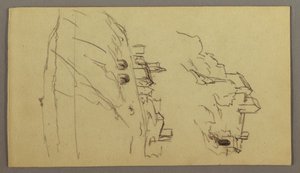 Dessin, Deux études de ville au sommet d