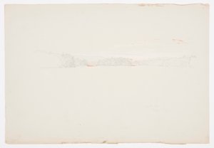 Dessin, lac Upper Tongue, 1er octobre 1879 - Frederic Edwin Church
