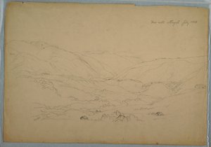Dessin, vallée près d