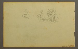 Dessin, paysage boisé, peut-être 1845 - Frederic Edwin Church