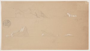 Icebergs flottants - Frederic Edwin Church