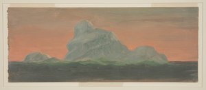 Iceberg contre ciel du soir - Frederic Edwin Church