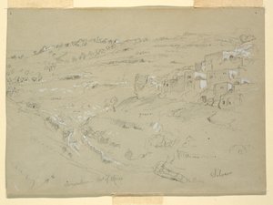Mont des Oliviers, Béthanie, Siloé et Jérusalem, Palestine [Béthanie et Silwan, Jérusalem-Est, et Jérusalem, Israël] - Frederic Edwin Church