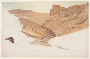Ruisseau de montagne, vallée du Yémen, Palestine, 1868