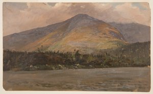 Mont Katadhin, montrant Pomola et le Grand Bassin depuis Sandy Bottom Pond