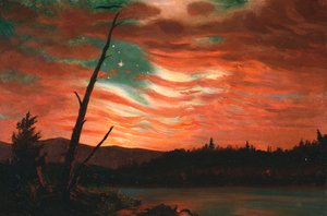Notre bannière dans le ciel - Frederic Edwin Church