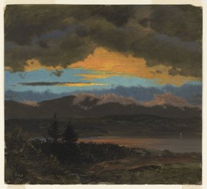 Coucher de soleil sur la vallée de l