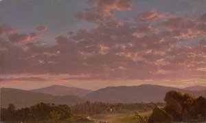Crépuscule dans les Catskills - Frederic Edwin Church