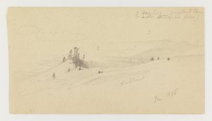 Colline boisée, vallée vallonnée, soleil - Frederic Edwin Church