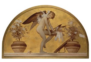 Cupidon et colombes