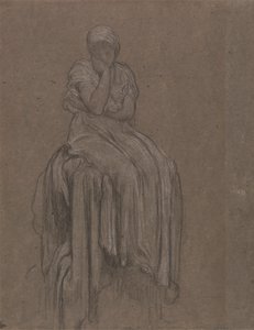 Étude pour Solitude - Frederic Leighton