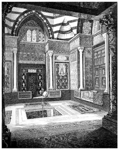 La salle arabe, vers 1880-1882