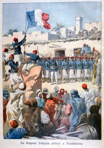 Le lever du drapeau français à Tombouctou, 1894