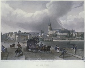 La Ville de Saint-Denis, gravée par Frederic Martens (1809-75) 1832
