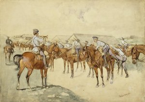 Un appel aux armes - Frederic Remington