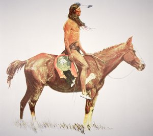 Un brave Cheyenne - Frederic Remington