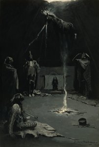 Le dieu indien du feu (Le chemin du cheval-médecine) - Frederic Remington