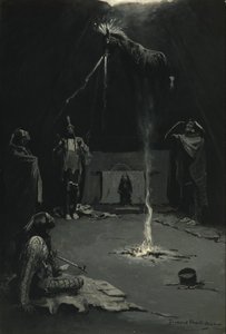 Le dieu indien du feu (Le chemin du cheval-médecine) - Frederic Remington