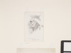 Tête indienne, date inconnue - Frederic Remington