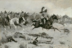 Rushing Red Lodges traversé la ligne, vers 1900