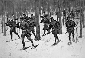 La marche des Rangers de Rogers - Frederic Remington
