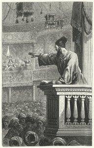 Un imam lisant le Coran - Frederic Theodore Lix