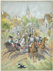 Charge des cuirassiers français pendant la bataille de Reichshoffen, 6 août