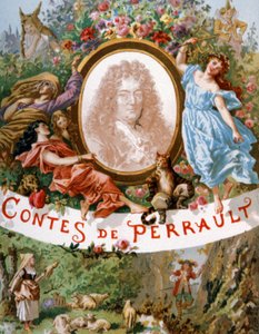 Charles Perrault et les personnages de ses contes, début du 20e siècle (illustration)