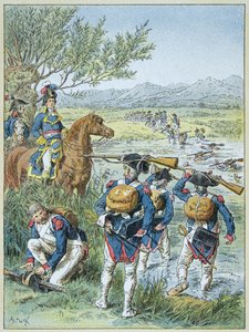 Deuxième bataille de Zurich - Passage du Lintz en 1799 par l